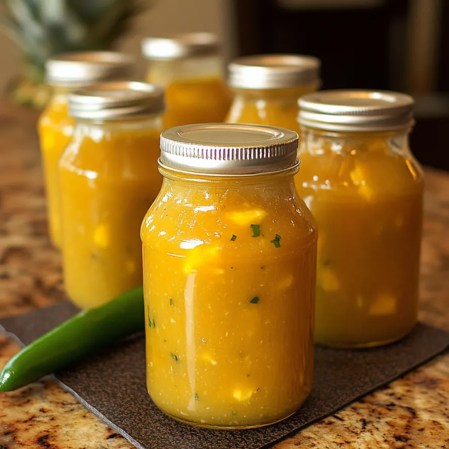 Jars of food sitting on a table.