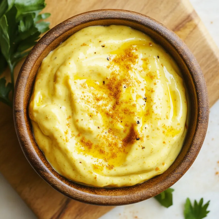 A bowl of soup with a spoon in it.