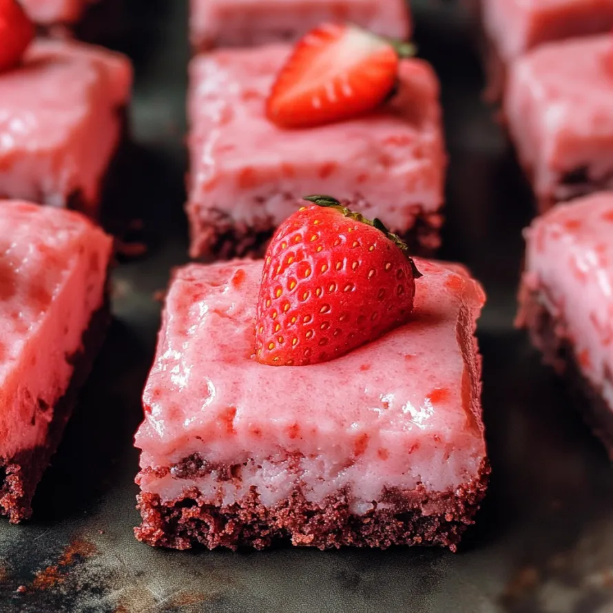 A slice of cake with a strawberry on top.