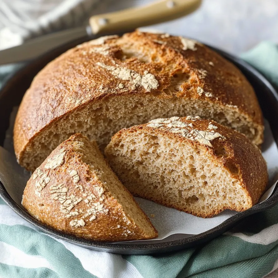 Sliced pieces of bread in an oven-safe pan.