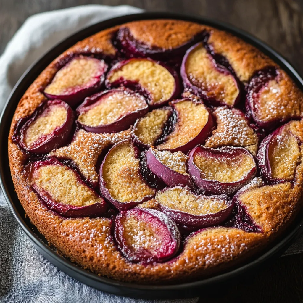 A cake with fruit on top.