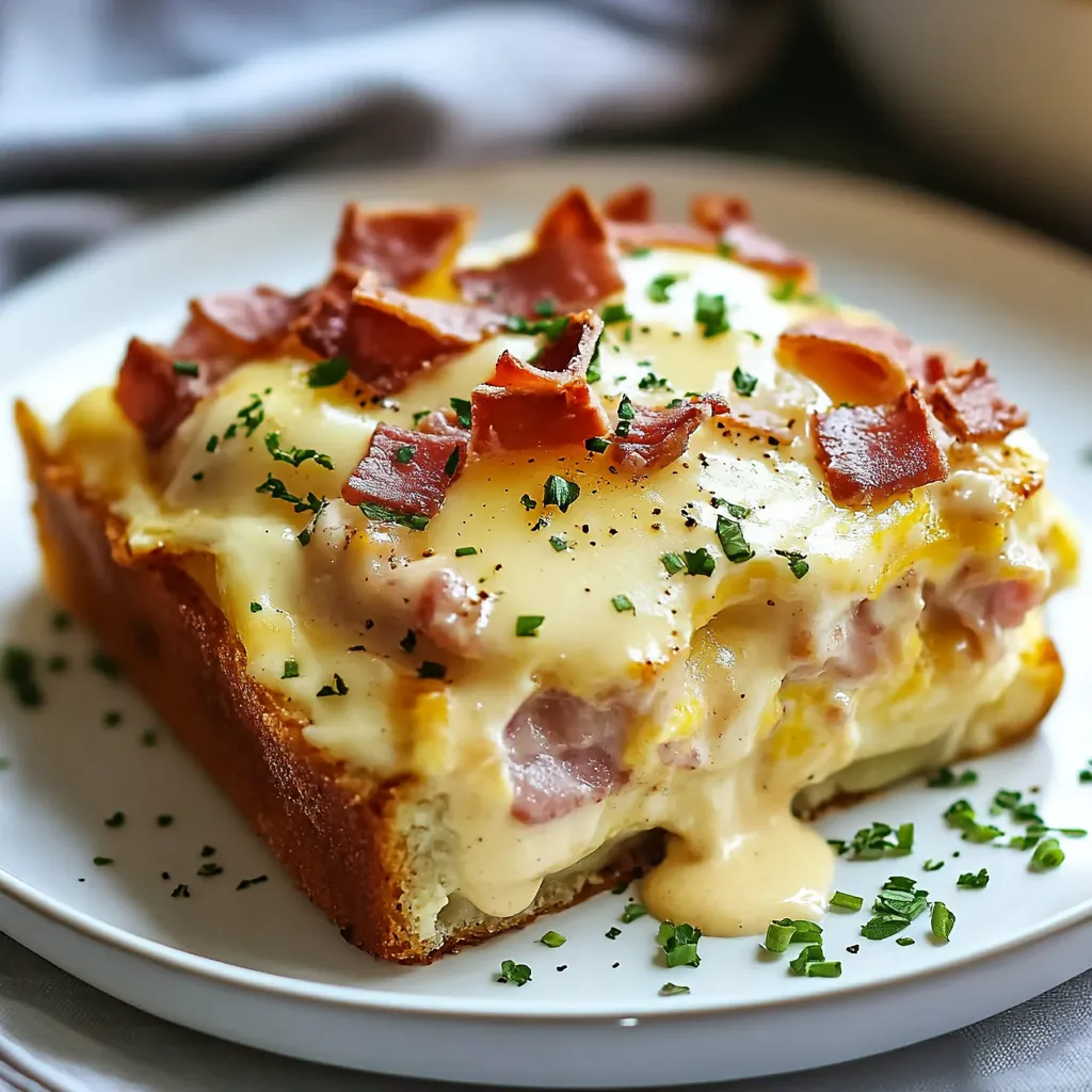 A slice of ham and cheese on a plate.