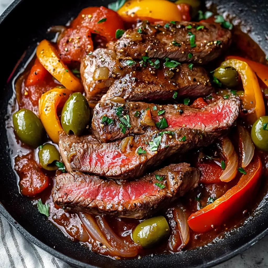 Bowl with steak, veggies, and sauce close-up.