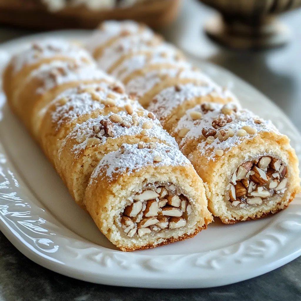 A plate with two pastries on it.