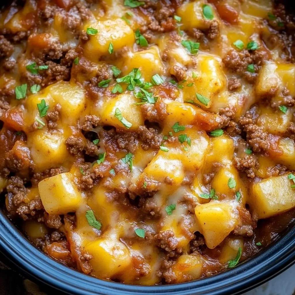 Cheesy Beef and Potato Bake