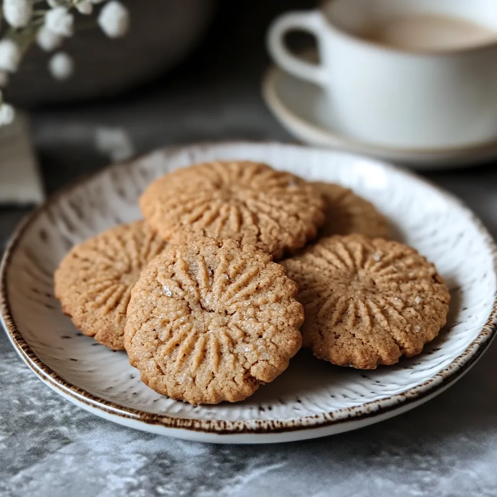 A plate of cookies with two coffee cups.