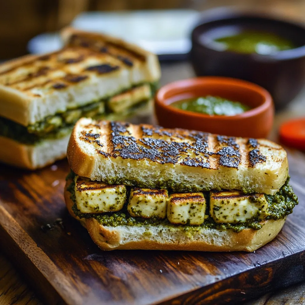 A toasted sandwich bursting with cheese.