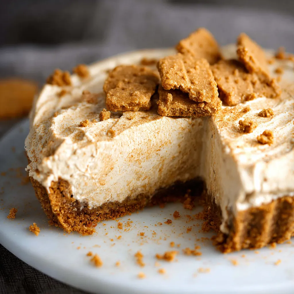 A slice of cake with crumbs on a plate.