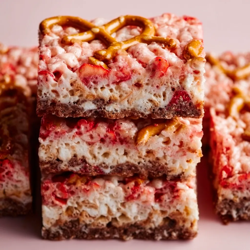 A stack of cake with strawberries and caramel.