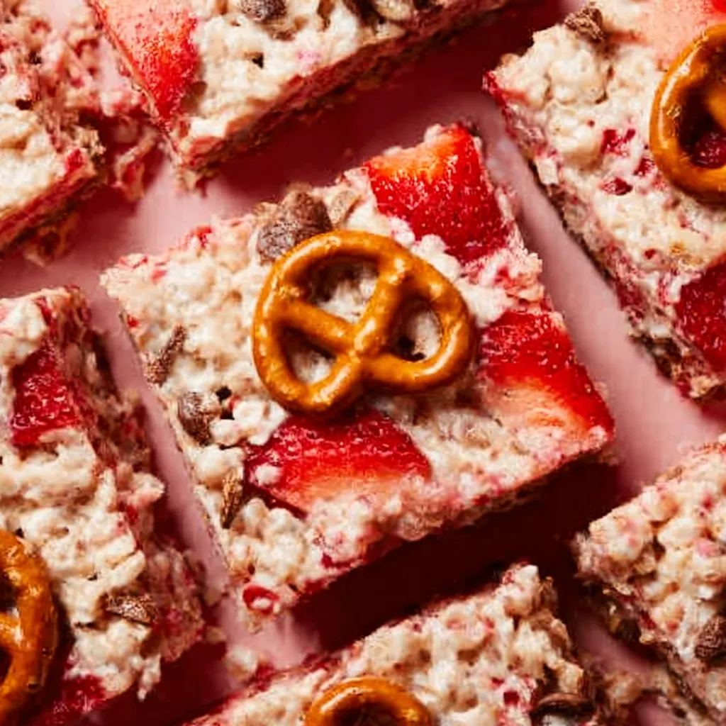 A close up of a piece of cake with a pretzel on top.