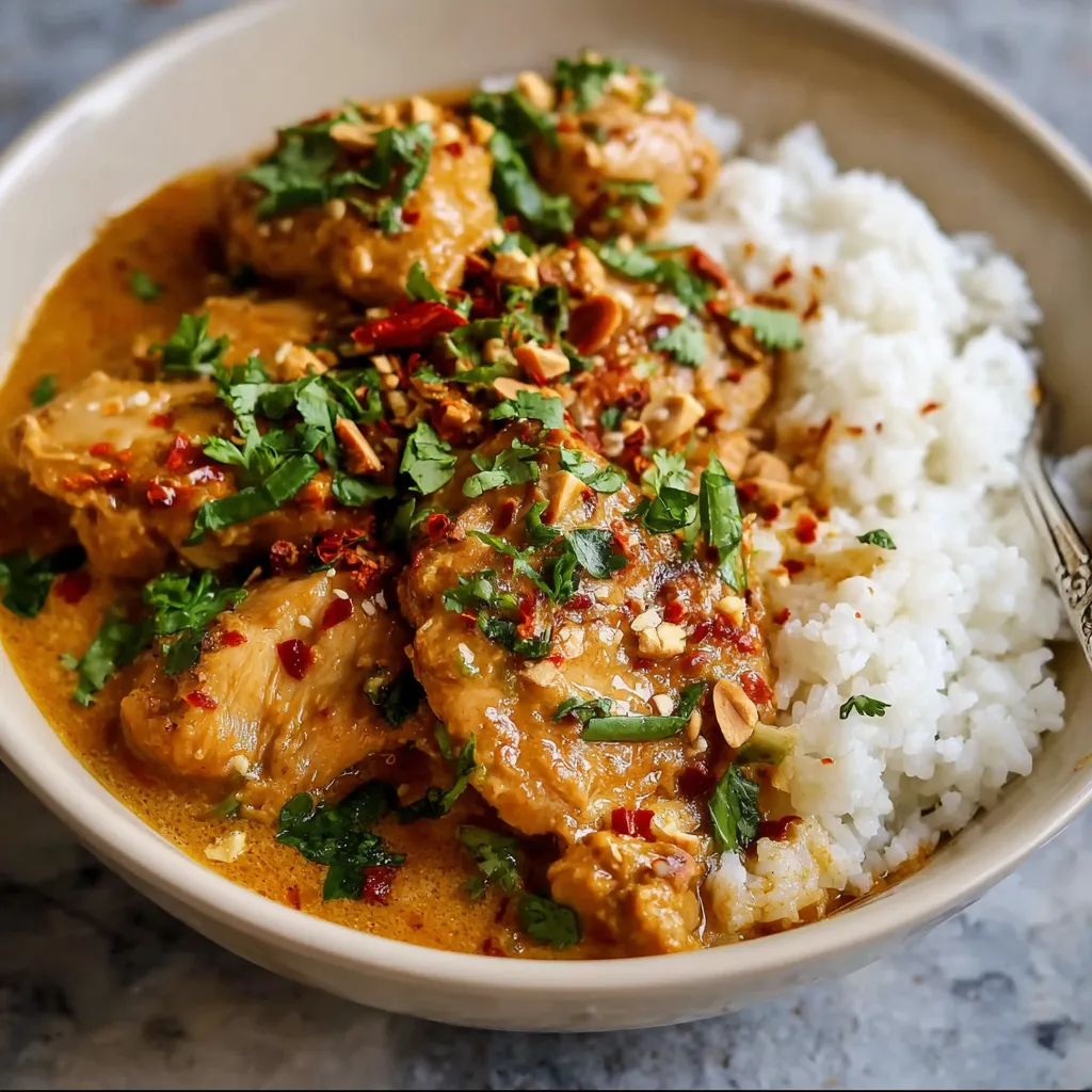 A bowl of food with rice and meat.