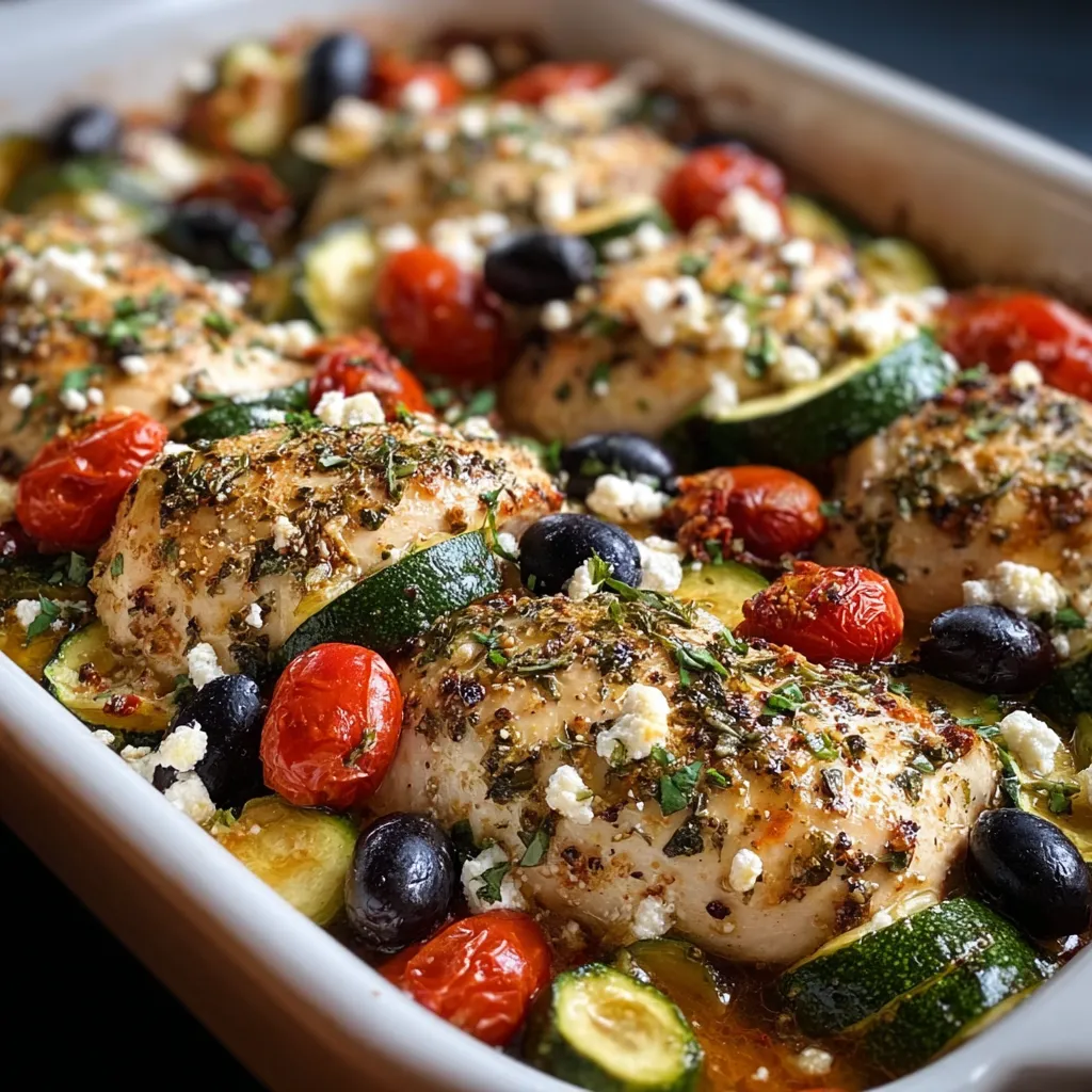 A dish of chicken with vegetables.