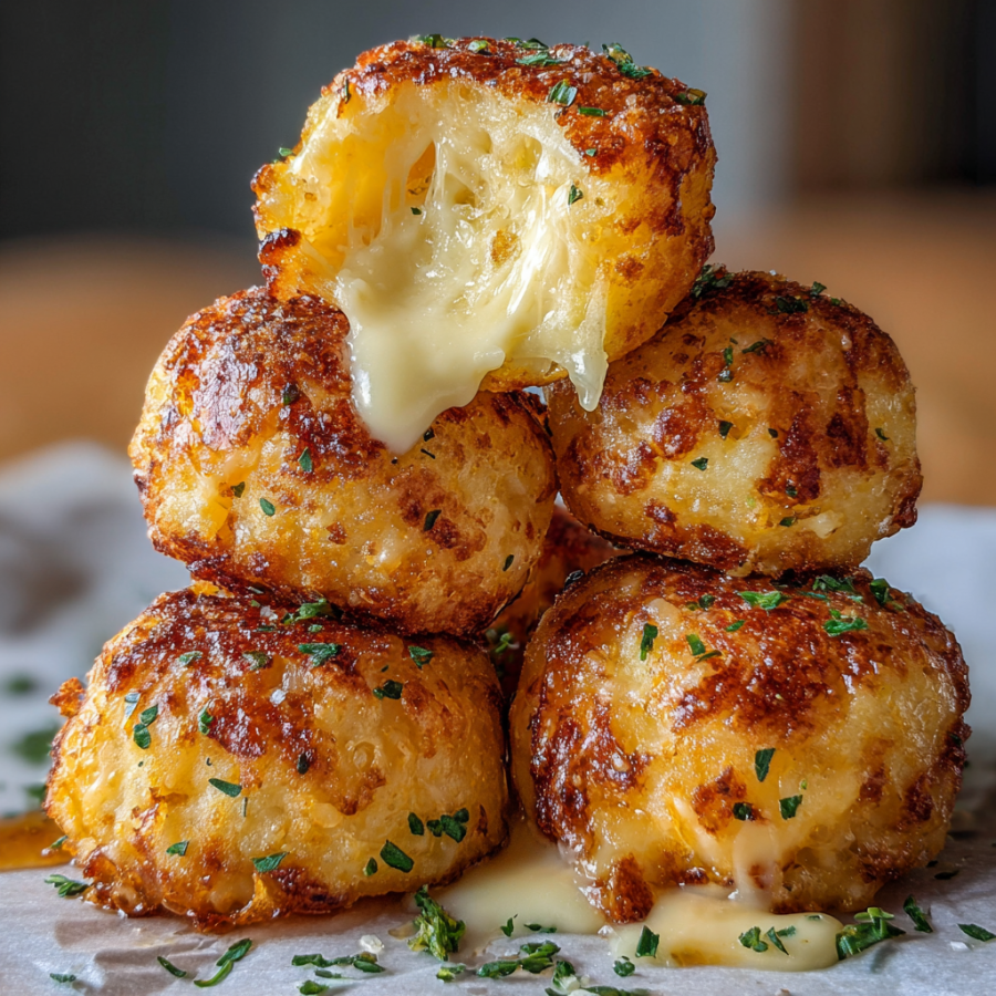A stack of cheese-filled pastries.