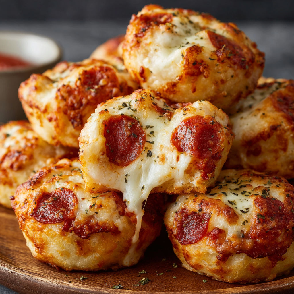 A plate of stuffed crust pizza snacks.