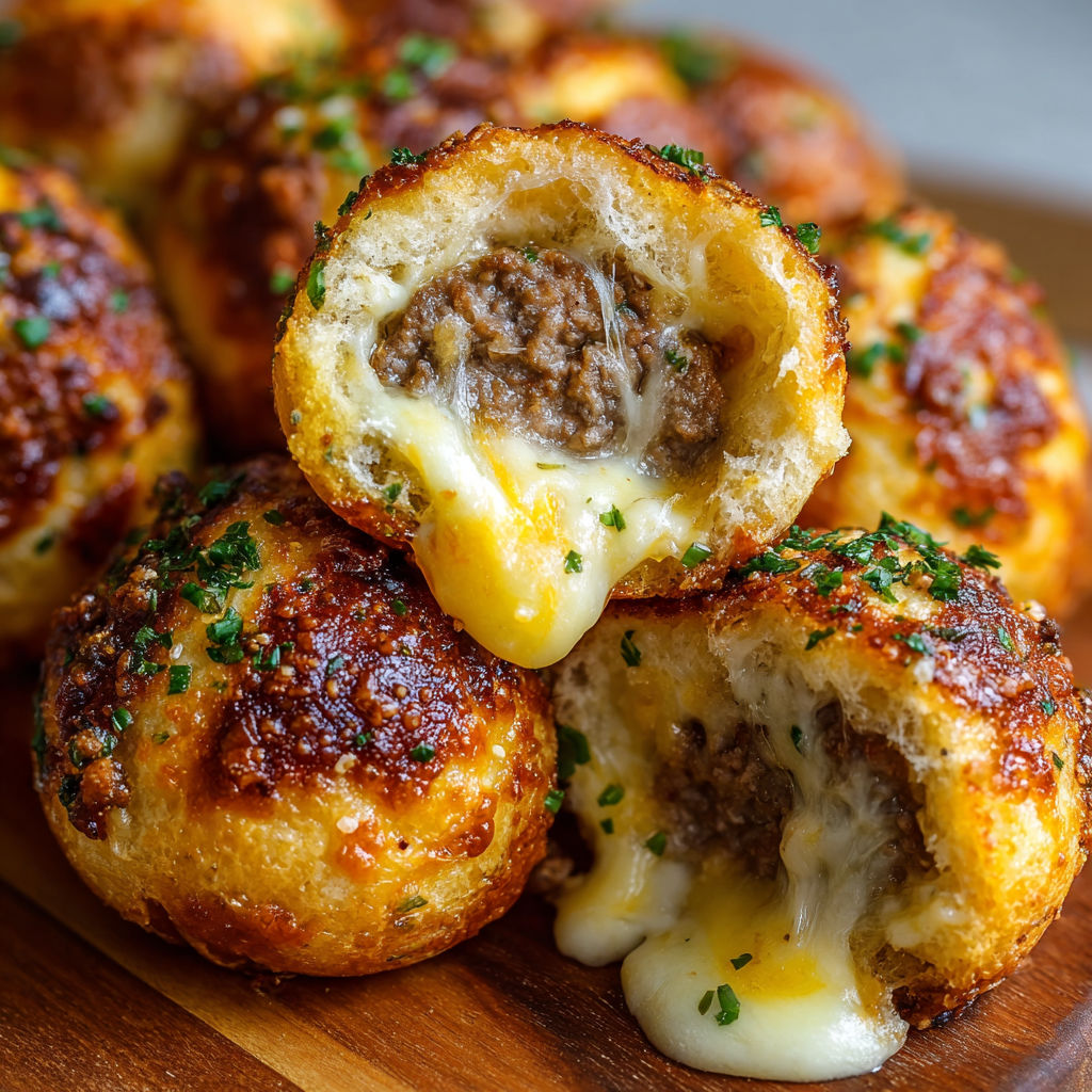 Garlic Parmesan cheeseburger buns.