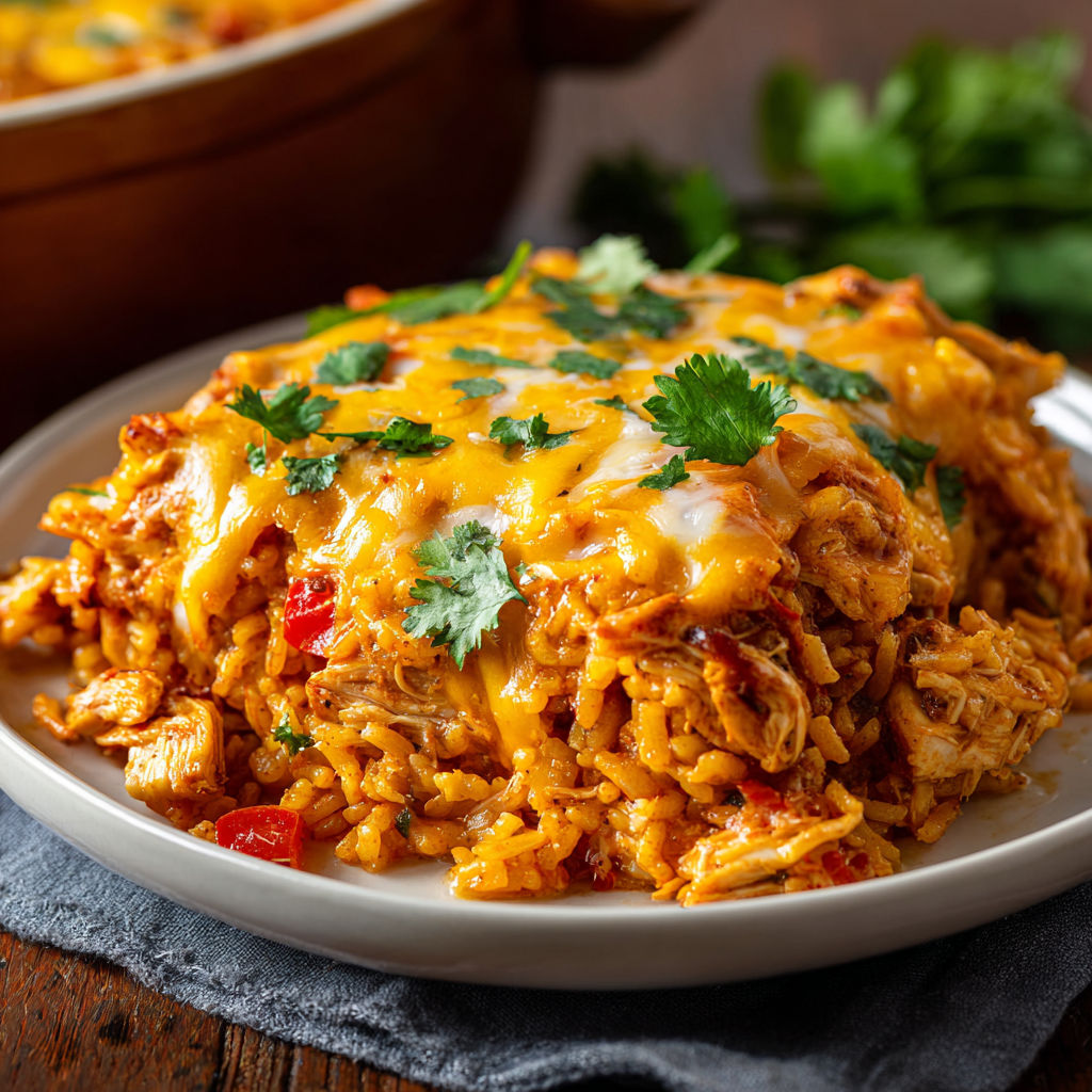 A plate of food with rice and meat on it.