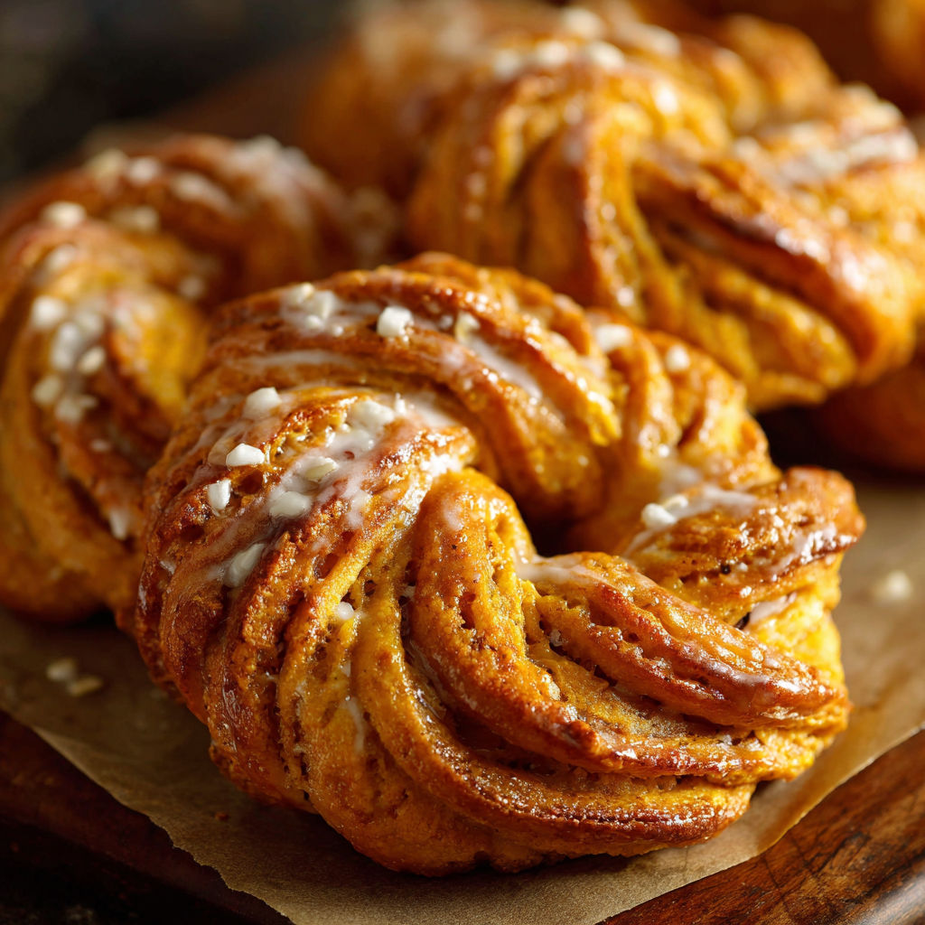 A pastry with a glaze on top.