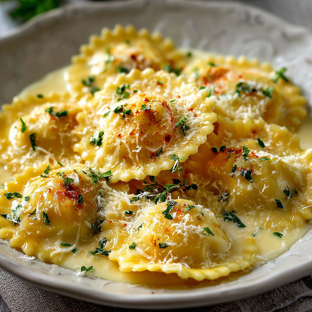 A plate of pasta with cheese and tomato sauce.