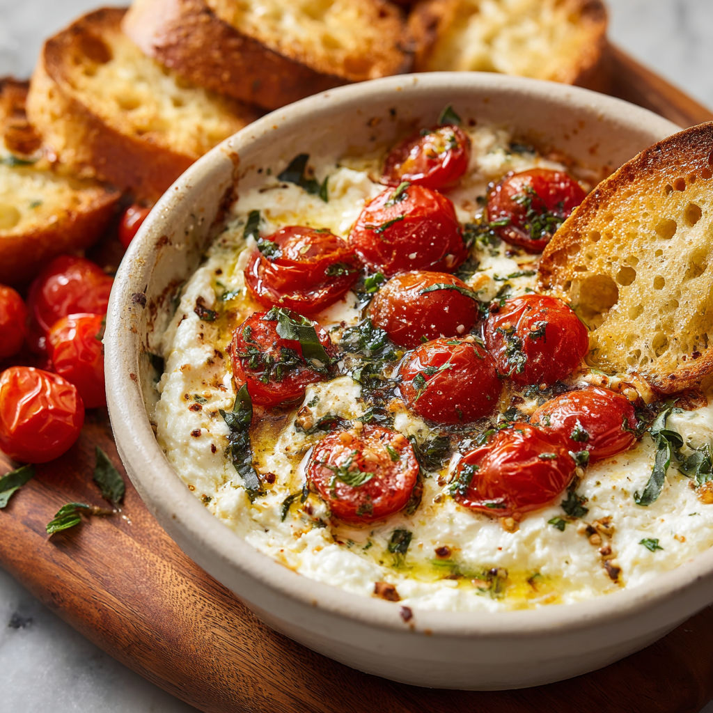 A bowl of food with tomatoes and cheese.