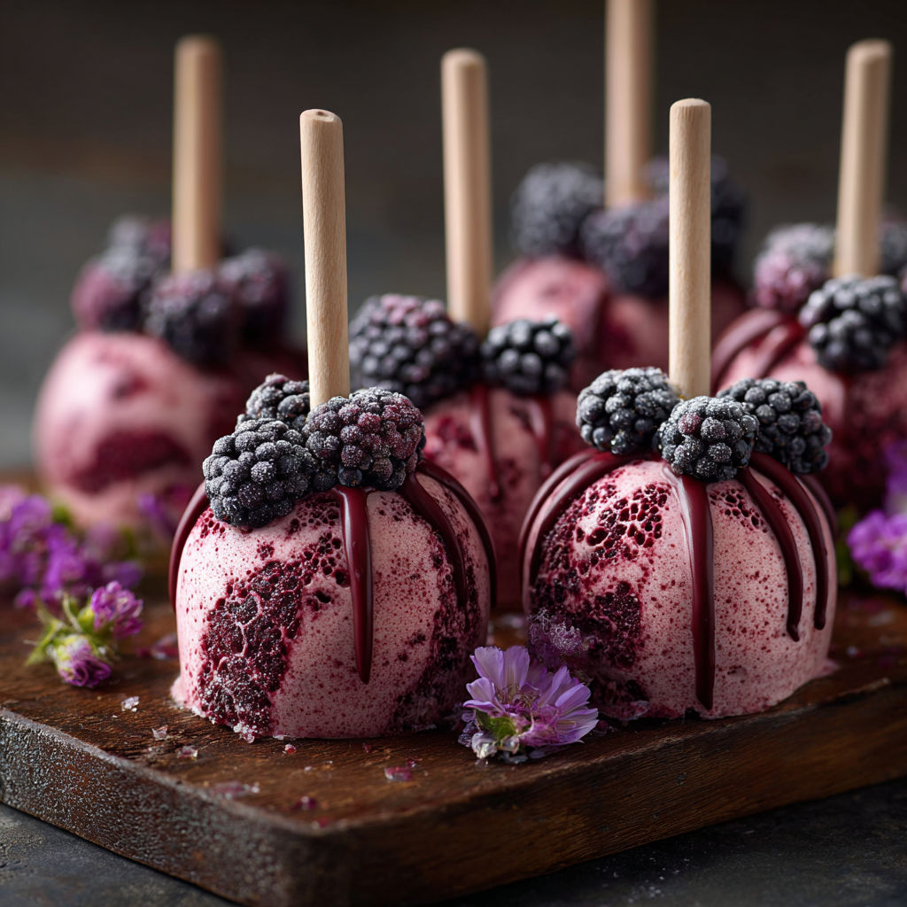 A close up of a dessert with berries and chocolate.