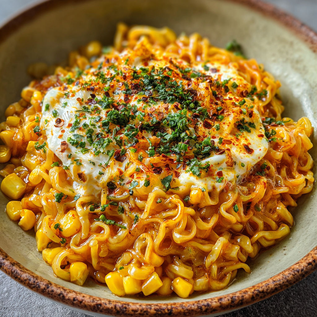 A bowl of noodles with cheese and vegetables.