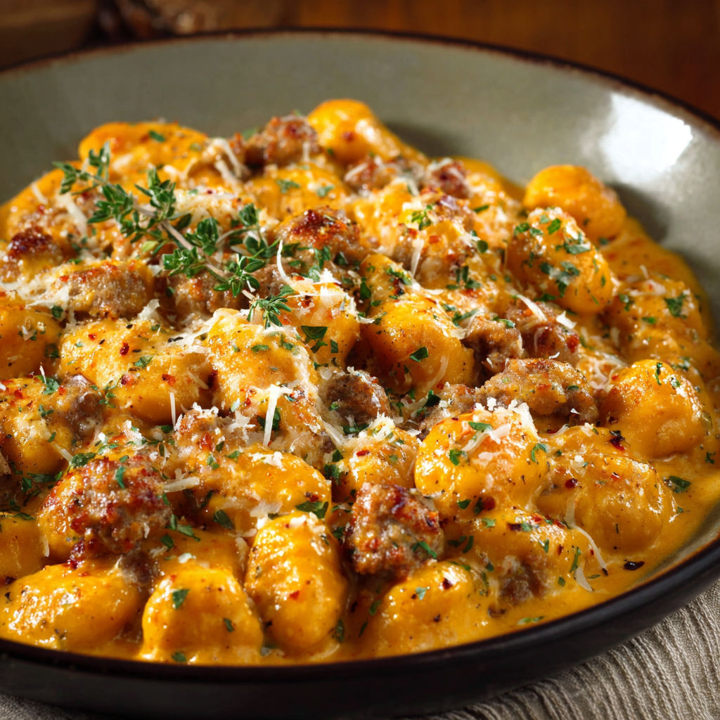 A bowl of pasta with cheese and meat.