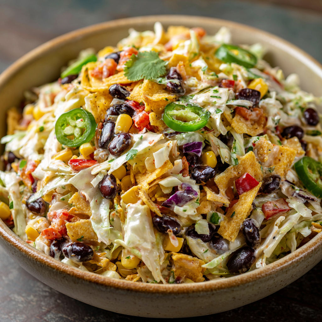 A bowl of salad with lettuce, tomatoes, and beans.