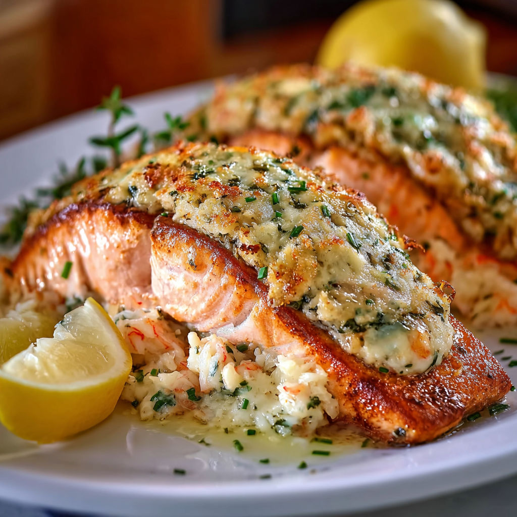 A plate of food with a salmon dish.