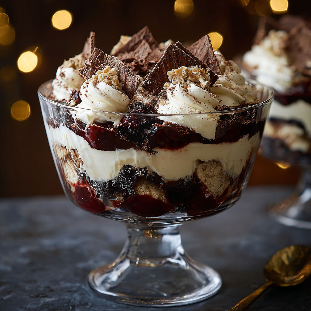 A glass bowl filled with a dessert.