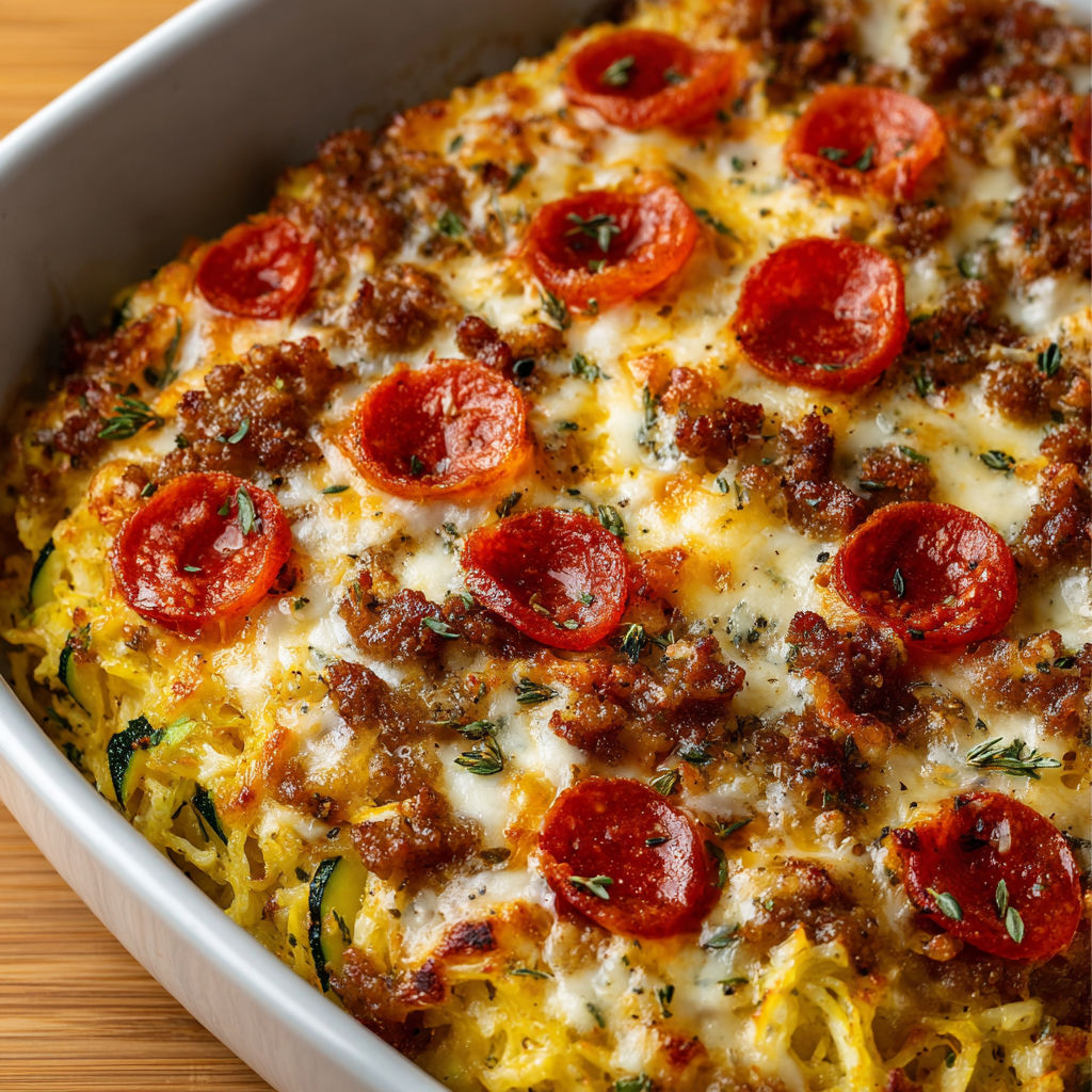 A dish with zucchini and tomatoes.