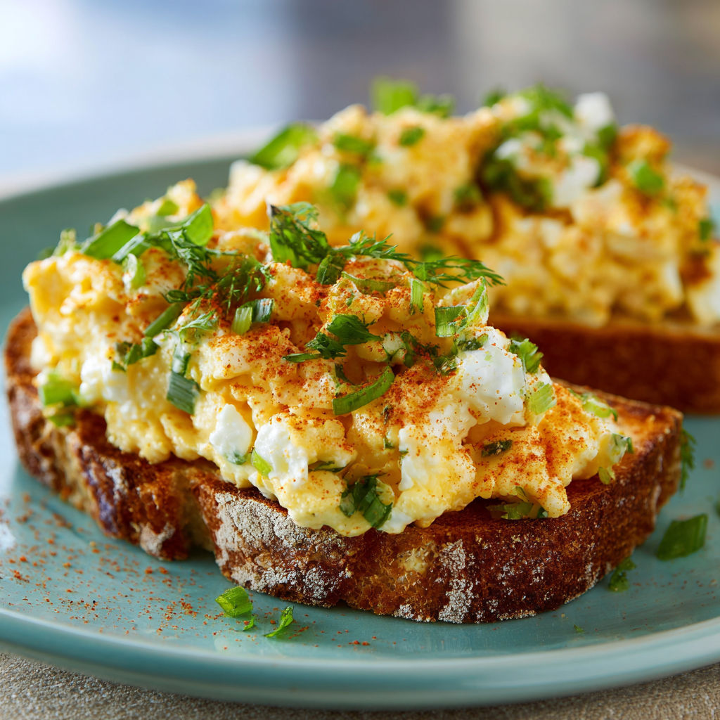 A plate of food with two pieces of toast and a fried egg on top.