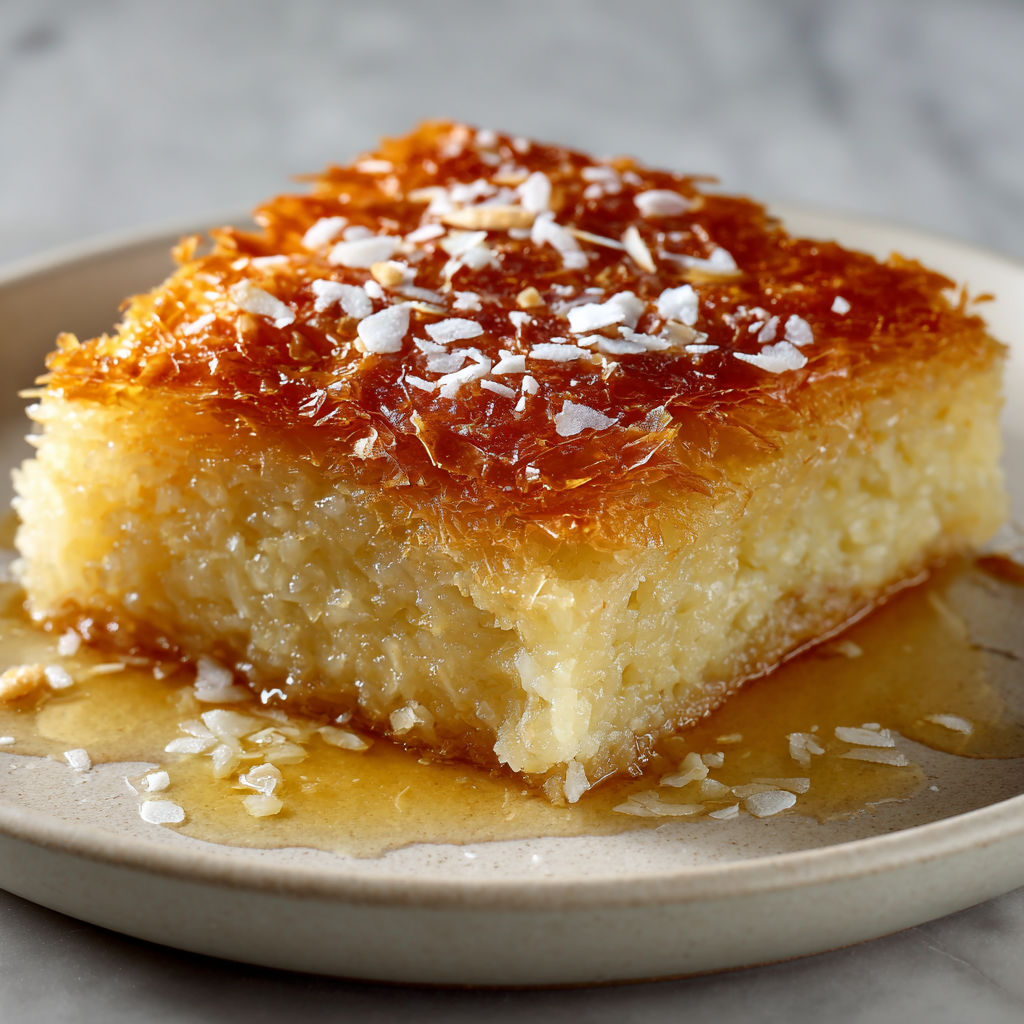 A slice of Greek Galaktoboureko.
