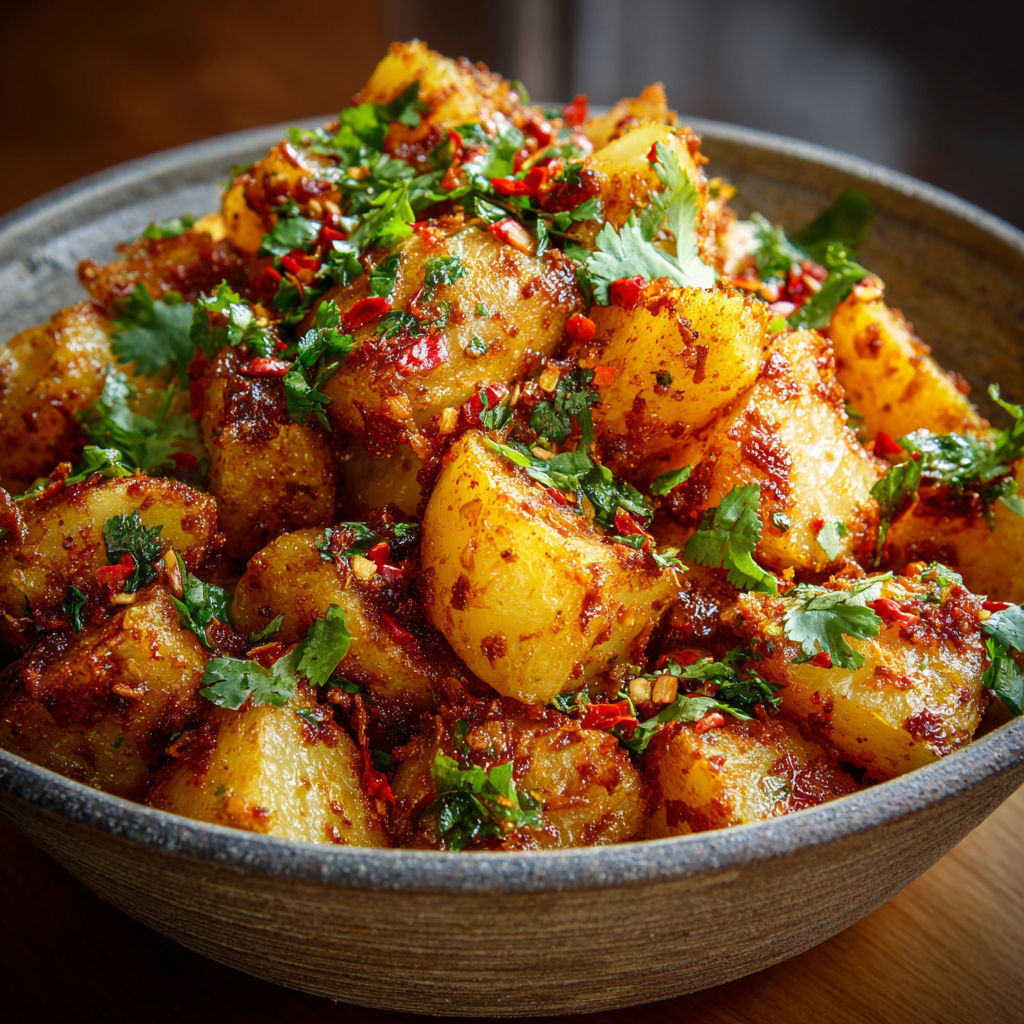A bowl of food with a variety of ingredients.