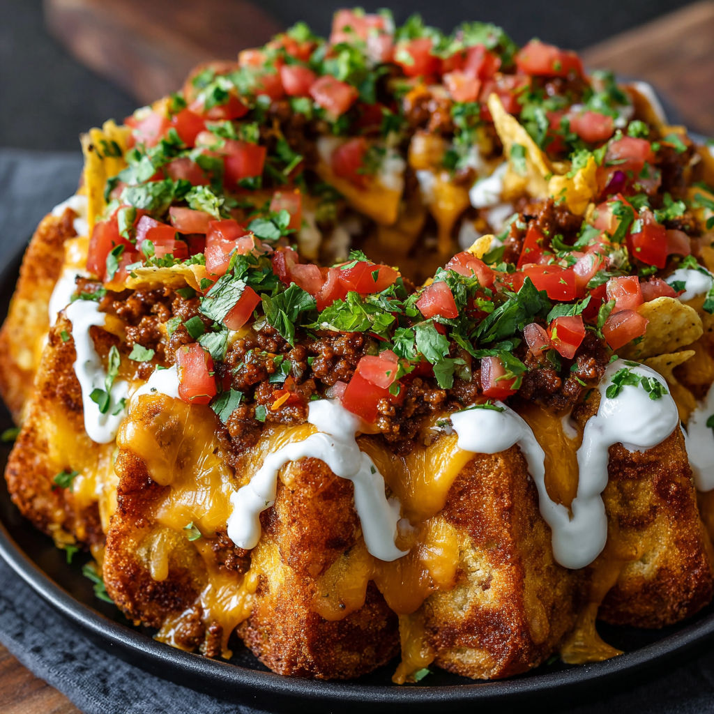 A delicious looking casserole with tomatoes and cheese.