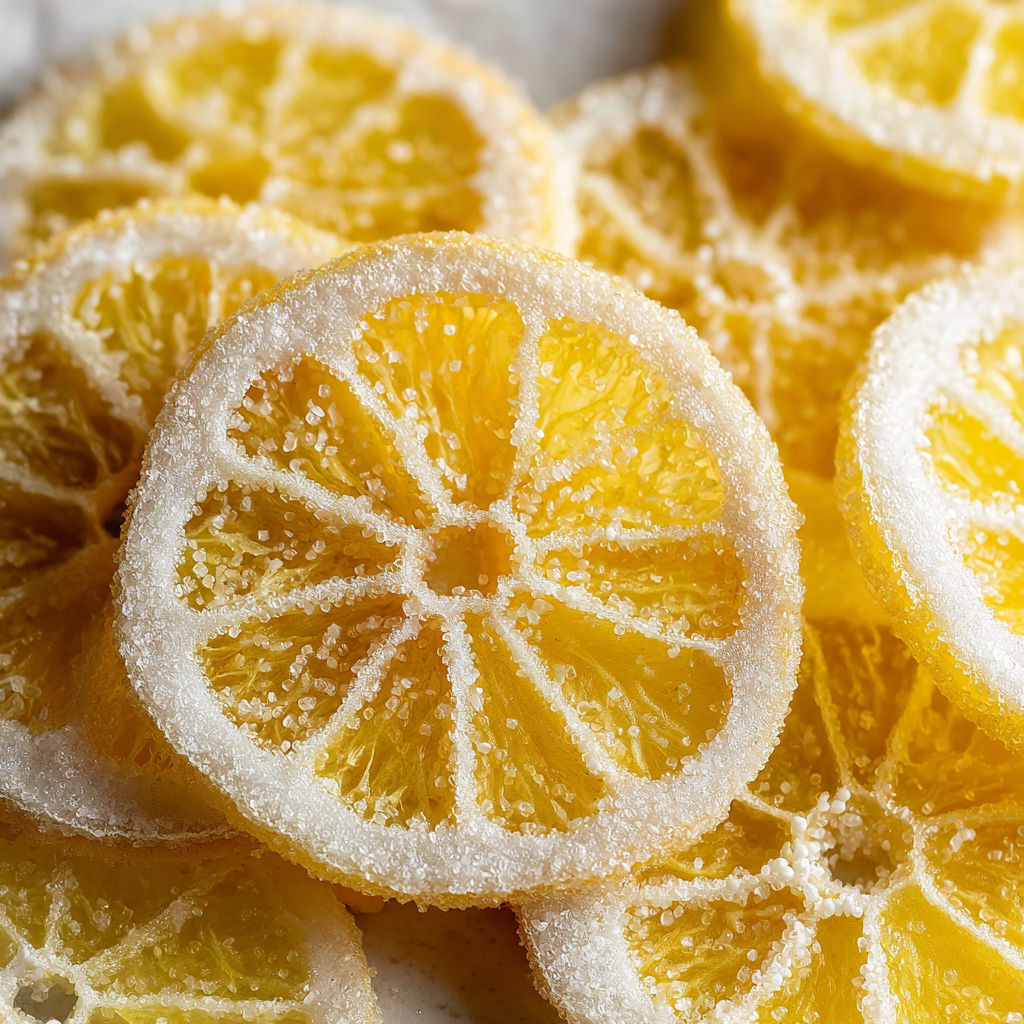 Candied lemon slices that brighten up any treat.