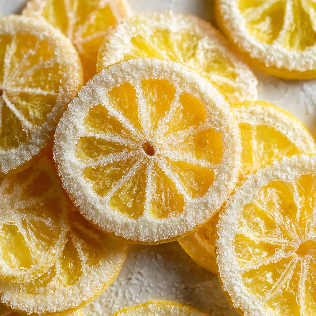 A pile of sliced lemons.