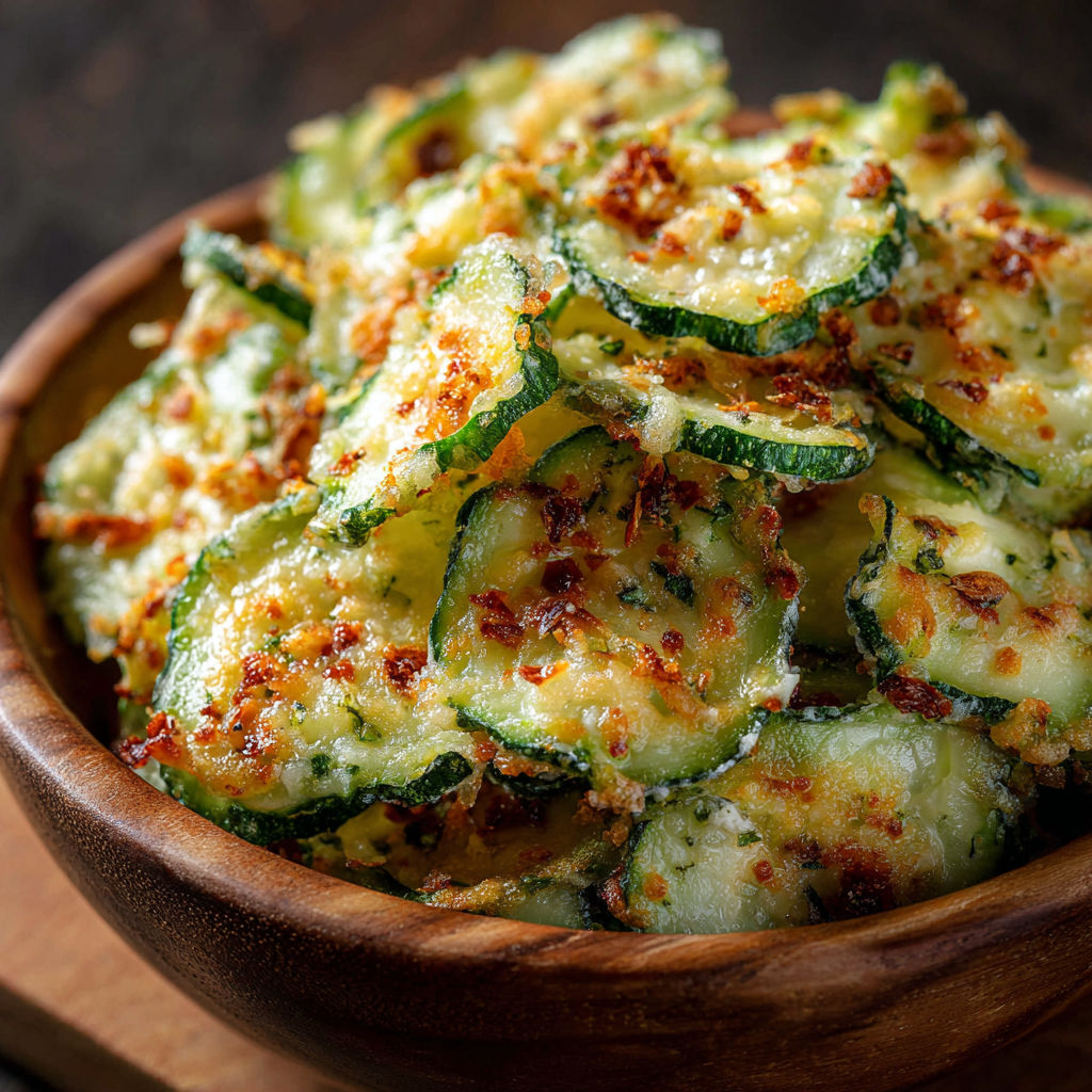 A bowl of cucumber snacks.