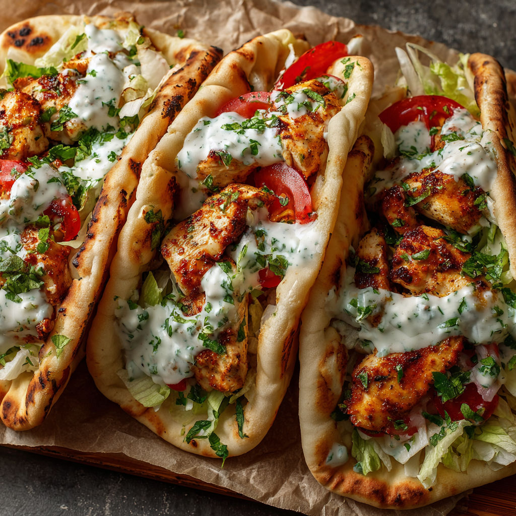 A close up of two chicken sandwiches with sauce.