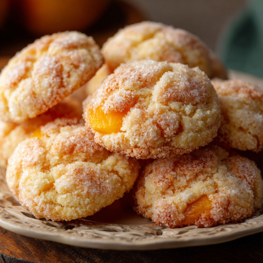 A plate of powdered sugar covered cookies.