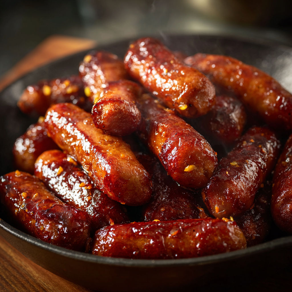 A pan of Mississippi Lil' Smokies.