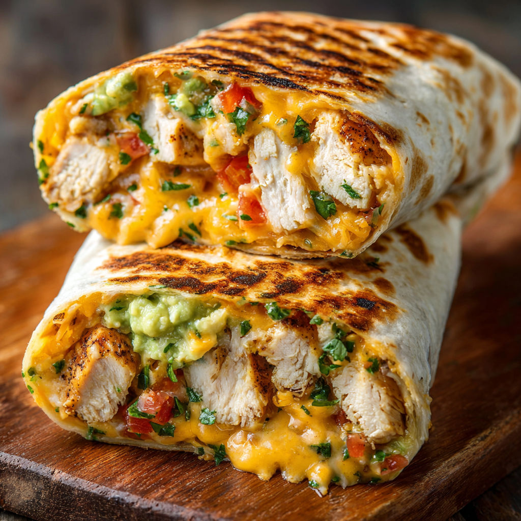 A chicken sandwich with lettuce and cheese.