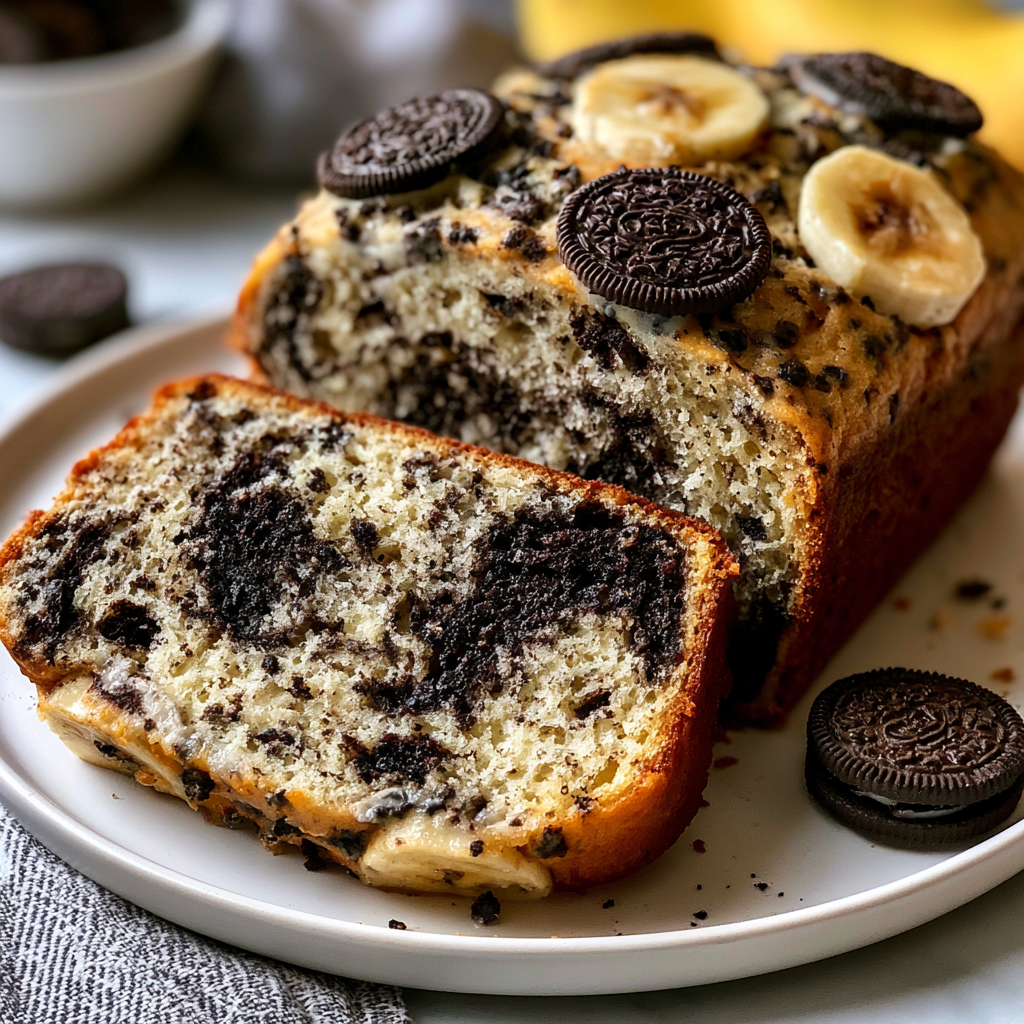 A slice of banana and chocolate chip bread.