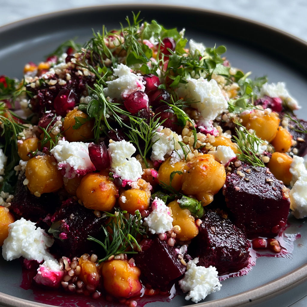 A plate of food with a variety of ingredients.