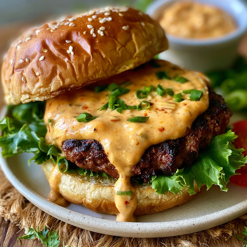 A hamburger with lettuce, tomato, and cheese.