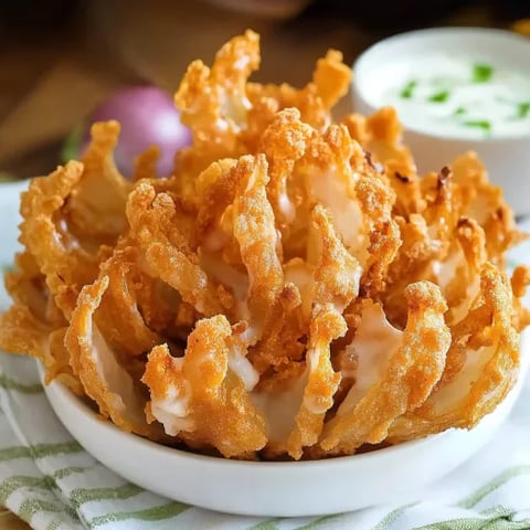 A mound of crispy onion petals.