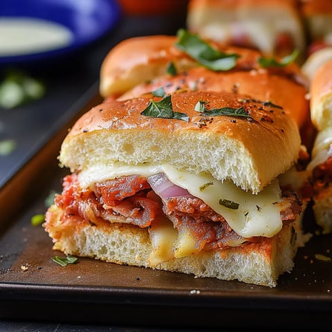 A sandwich stacked with layers of cheese and meat on a plate.