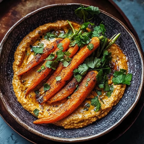 A bowl topped with carrots and creamy dip.
