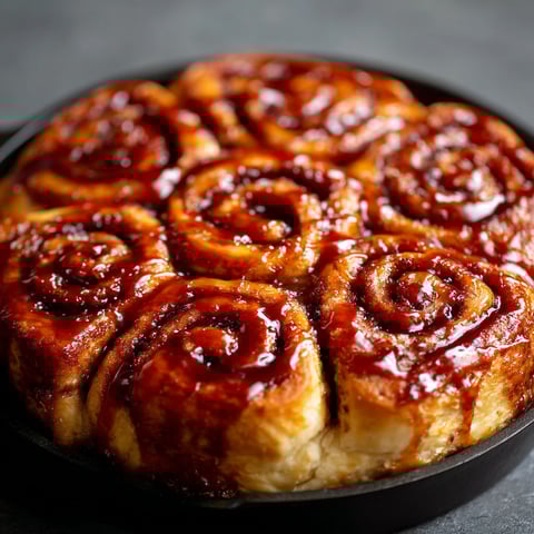 A cinnamon roll brains dessert.