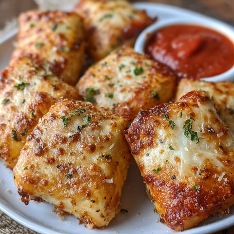 Air fryer pizza rolls on a white plate.