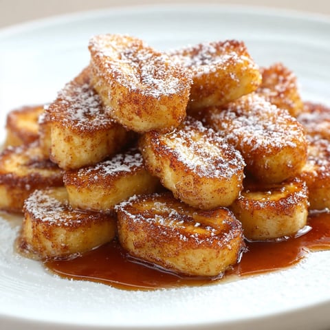 A plate of pan fried cinnamon bananas.